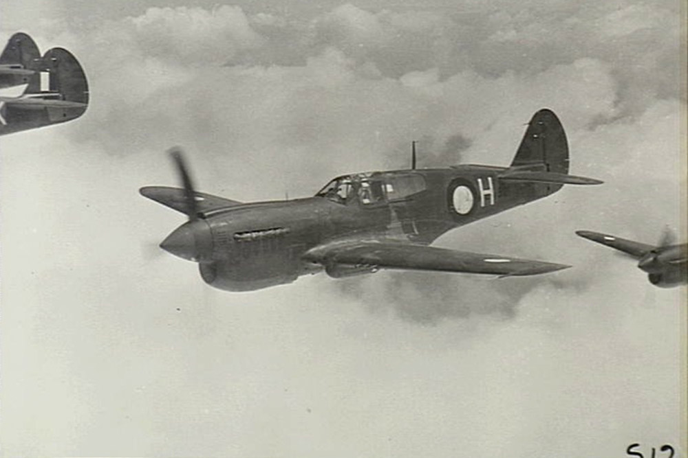 Crashlocatie P-40N-1-CU Kittyhawk NZ3126 Code C