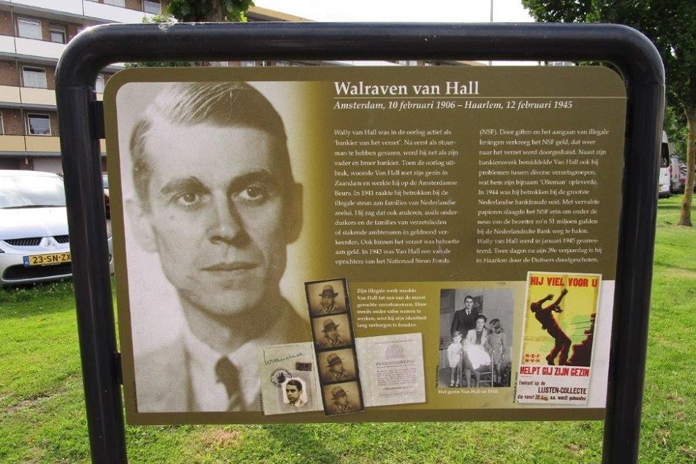 Information Panel Resistance Fighter Walraven van Hall