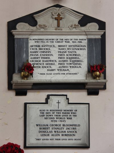 War Memorial St. Mary Magdalene Church Bildeston #3