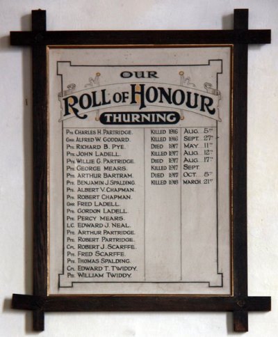 Roll of Honour St. Andrew Church