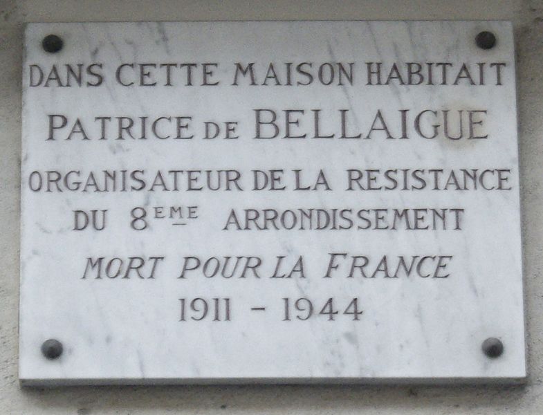 Gedenkteken Patrice de Bellaigue