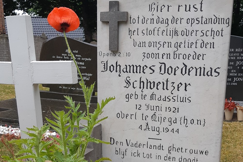 Dutch War Grave Protestant Churchyard Harich