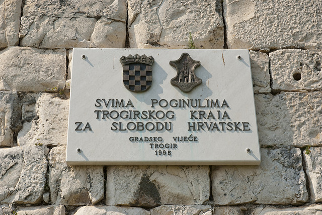 Monument Onafhankelijkheidsoorlog Trogir Regio