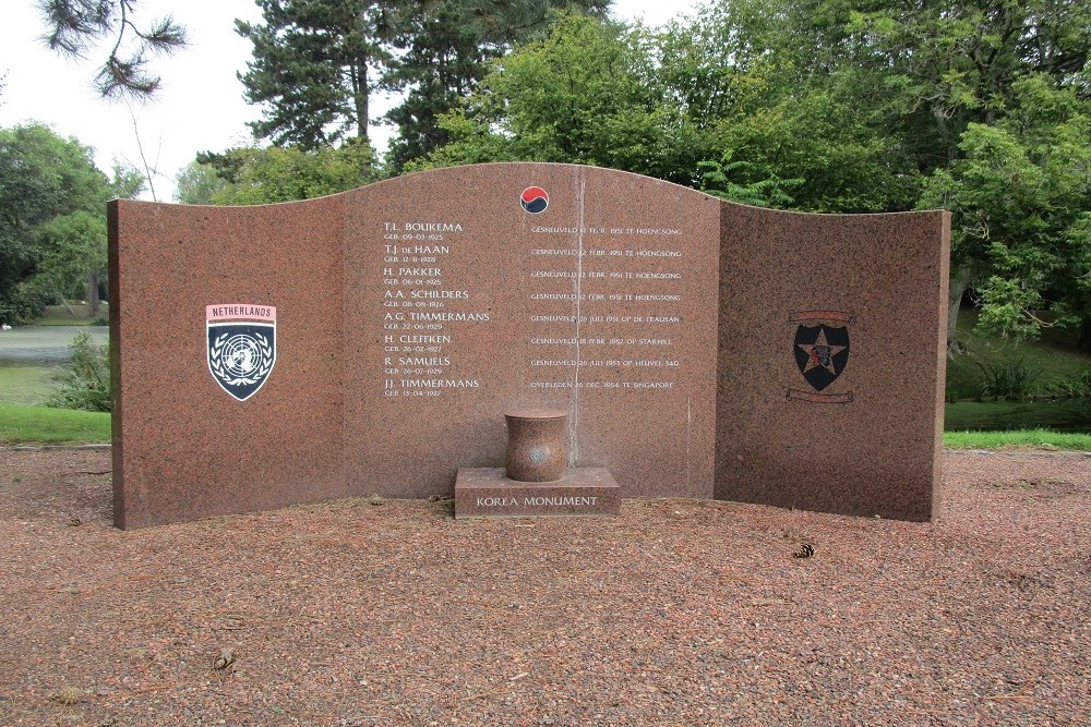 Korea Monument Algemene Begraafplaats Crooswijk