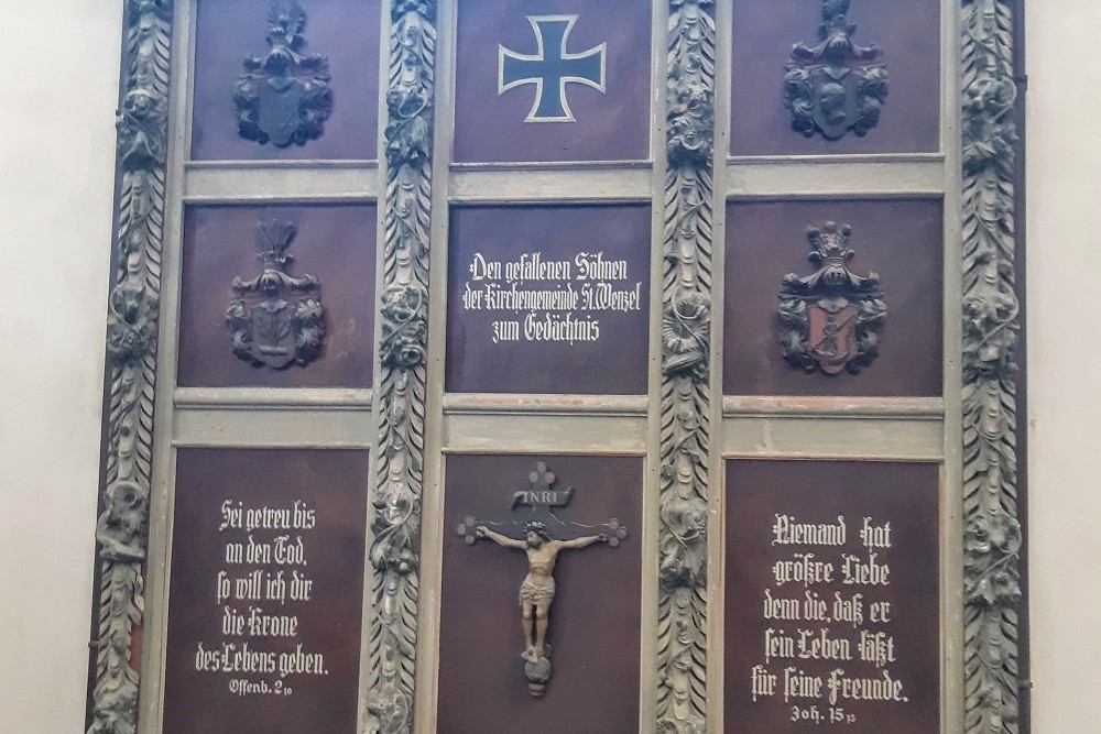 Oorlogsmonumenten Stadtkirche St. Wenzel Naumburg
