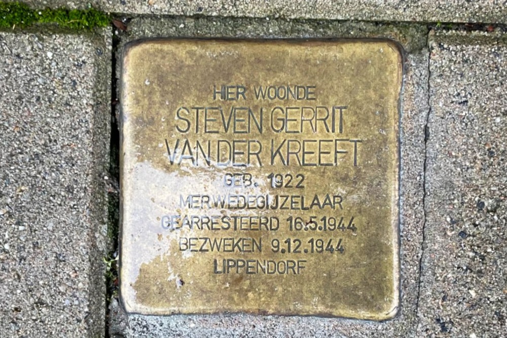 Stolperstein Stationsplein 8 (voormalig E8)