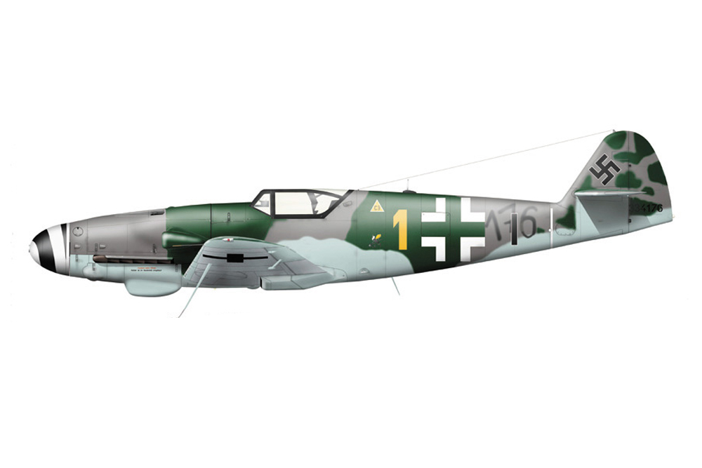 Crashlocatie Messerschmitt Bf 109K-4 331344