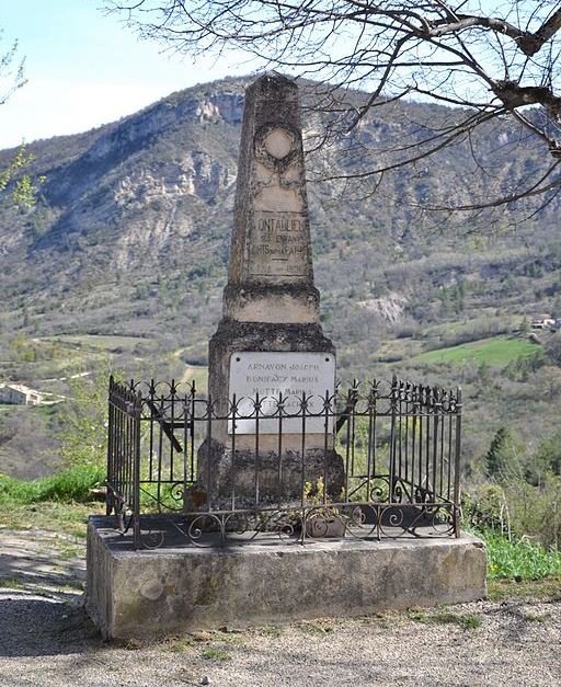 Monument Eerste Wereldoorlog Montaulieu