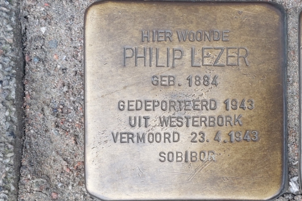 Stolpersteine 1e Middellandstraat 25a #2