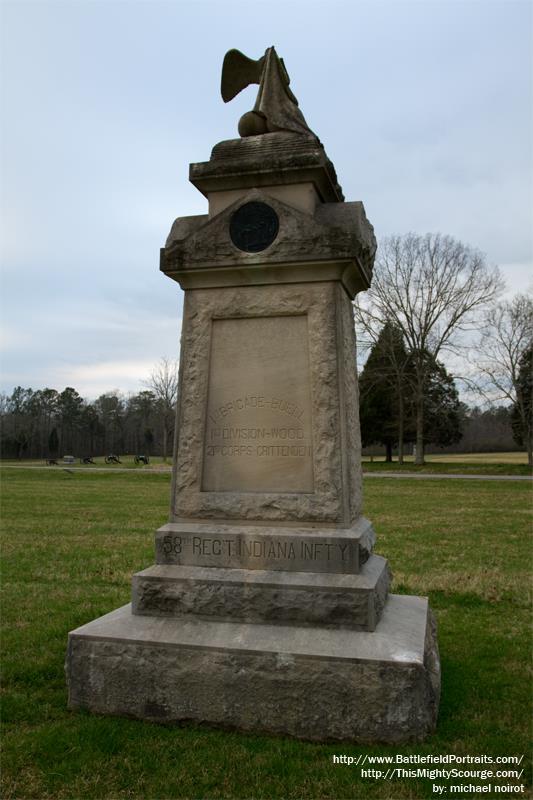 Monument 58th Indiana Infantry Regiment #1