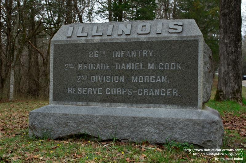 Monument 86th Illinois Infantry Regiment