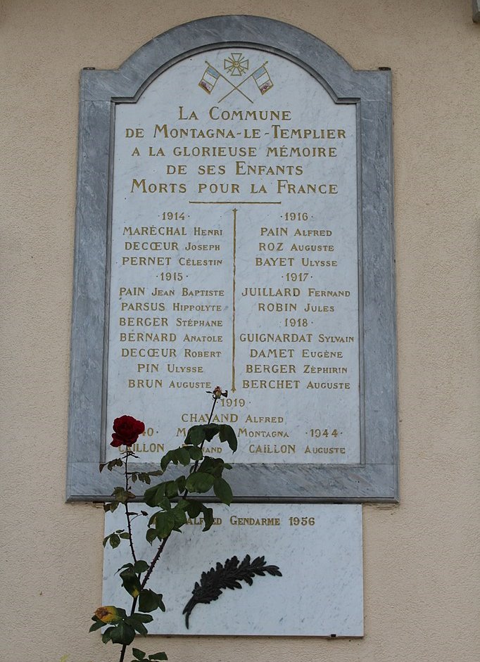 War Memorial Montagna-le-Templier