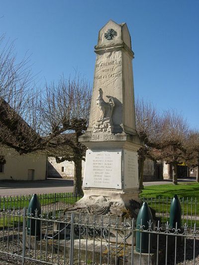 Oorlogsmonument Chennegy