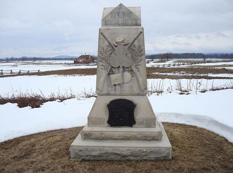 Monument 7th Michigan Volunteer Infantry Regiment