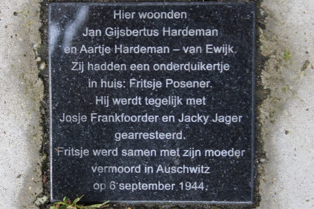 Memorial Stone Krugerlaan 7 en 9 #1