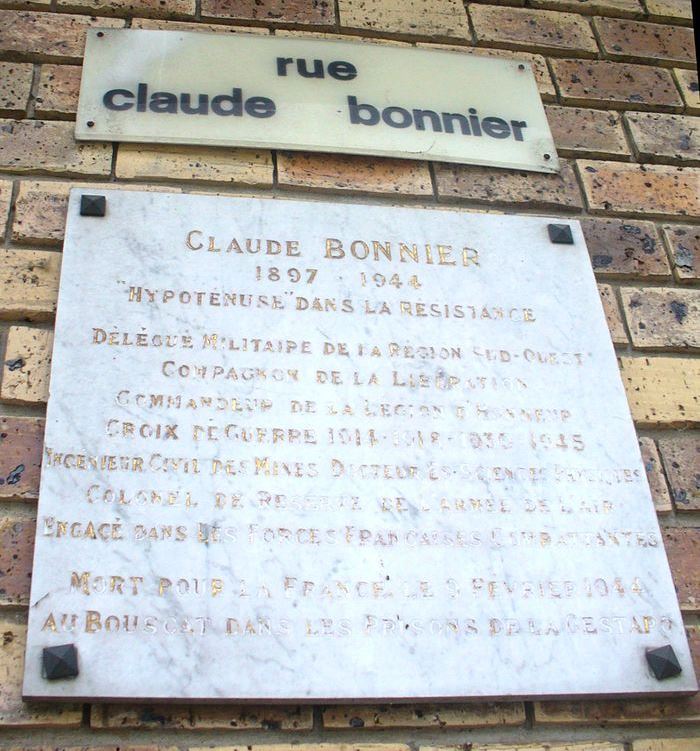 Gedenkteken Claude Bonnier