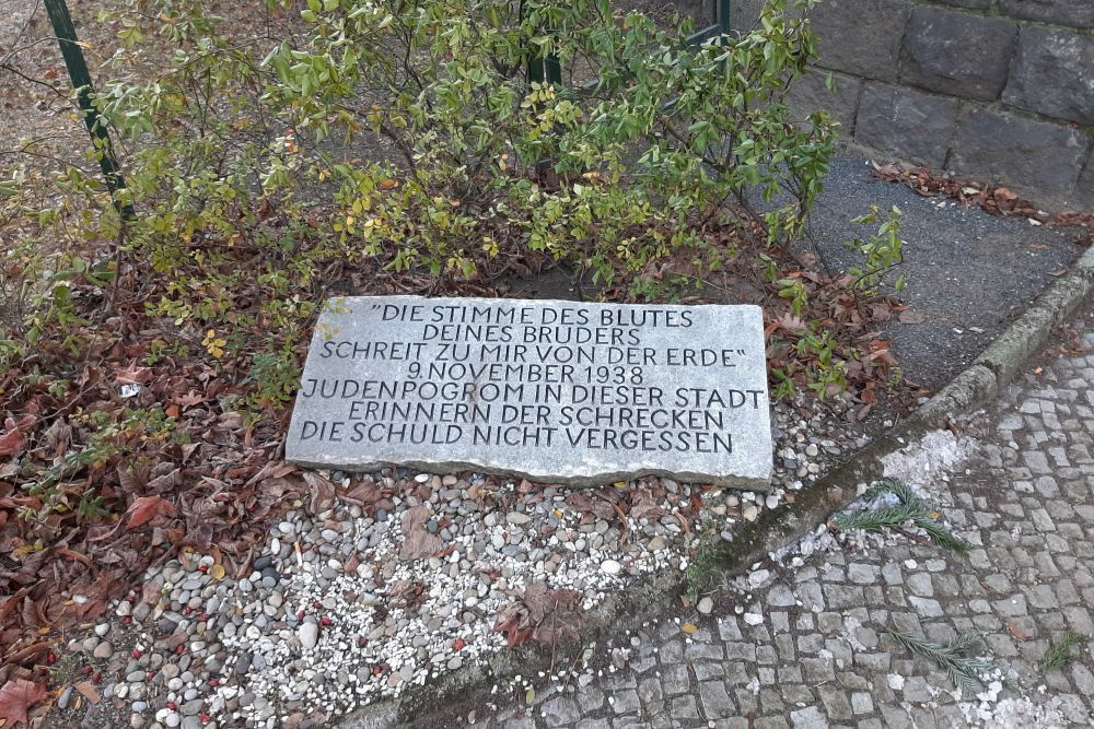 Memorial Stone Kristallnacht Westflische Strasse