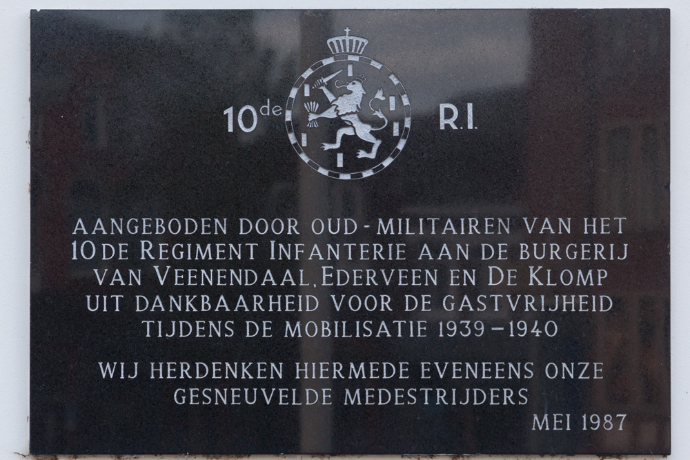 Gedenkteken 10de Regiment Infanterie Veenendaal