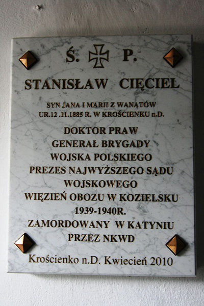 Gedenkteken Stanislaw Cieciel