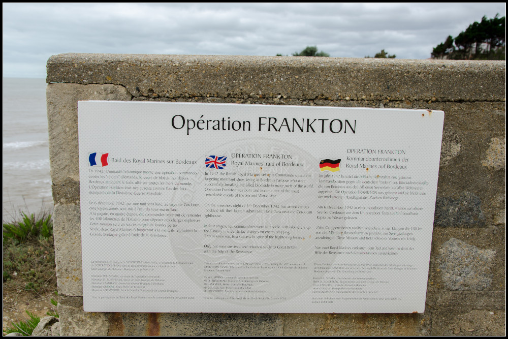 Herdenkingsplaat Operation Frankton
