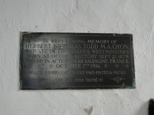 Memorial Herbert Nicholas Todd