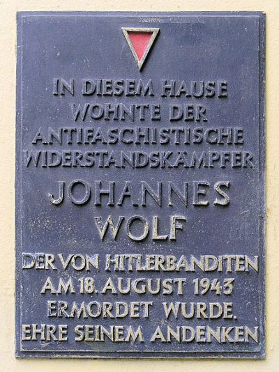 Gedenkteken Johannes Wolf