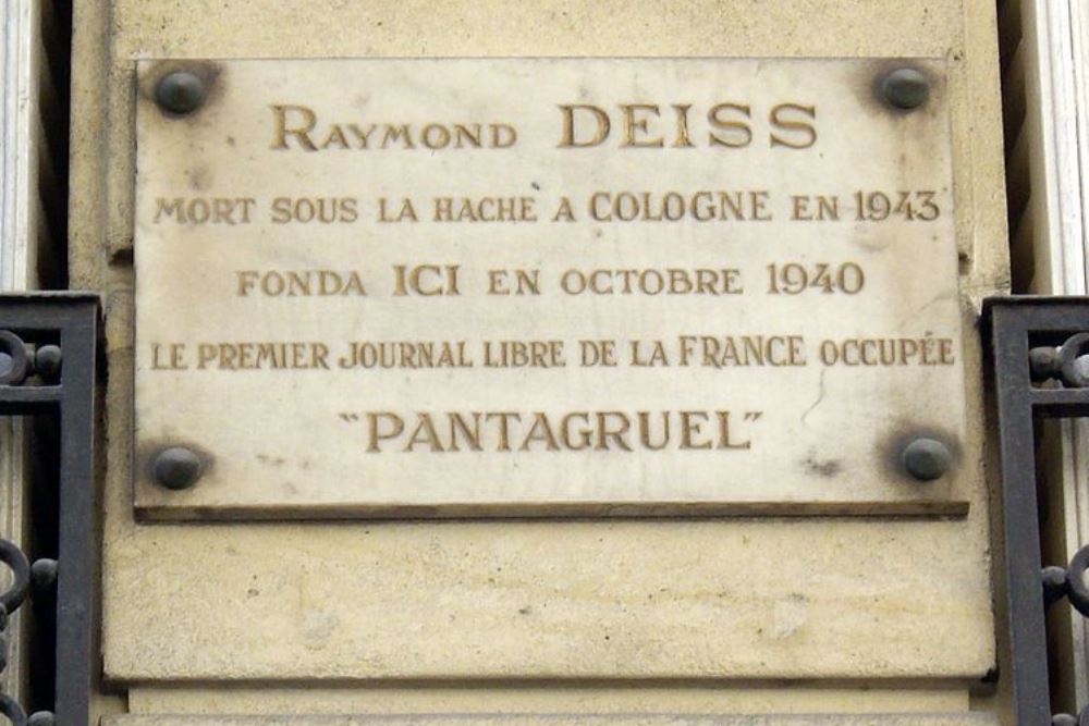 Gedenkteken Raymond Deiss