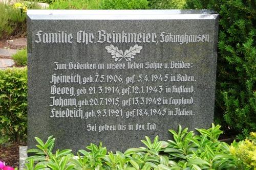 Remembrance Texts German Fallen Oldendorf