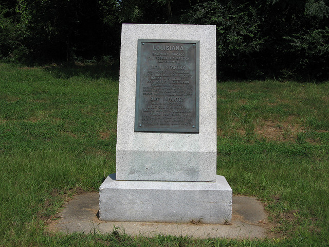 Monument 17th en 31th Louisiana Infantry (Baldwins Brigade)