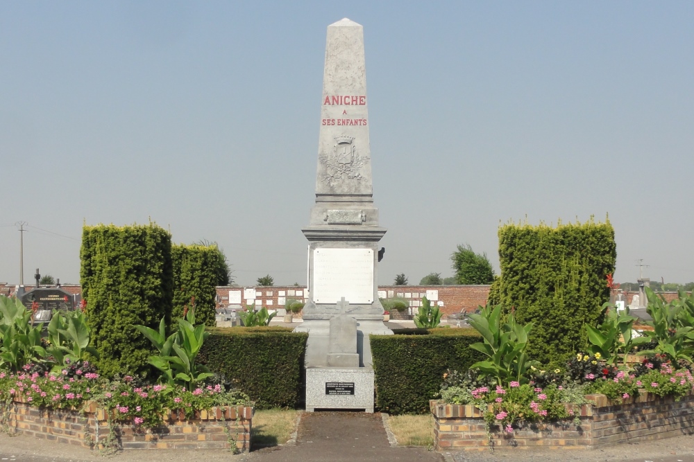 Monument Eerste Wereldoorlog Begraafplaats Aniche #1