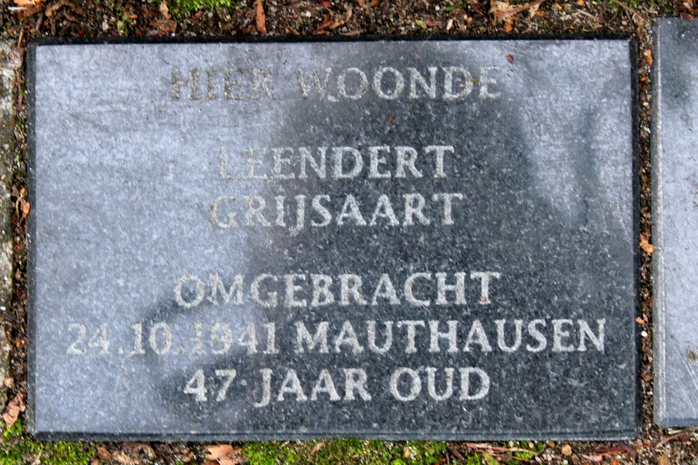 Memorial Stones Tenderlaan 37 #2