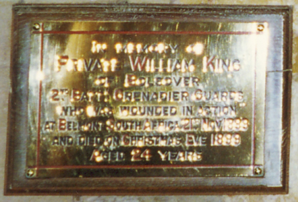 Memorial Private William King