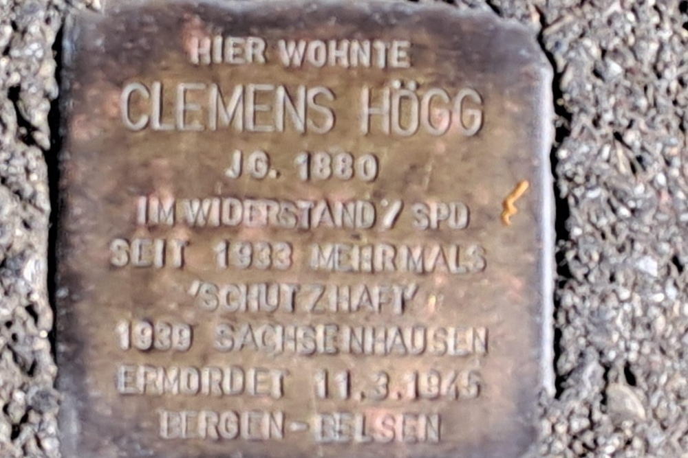 Stolperstein Metzstraße 37