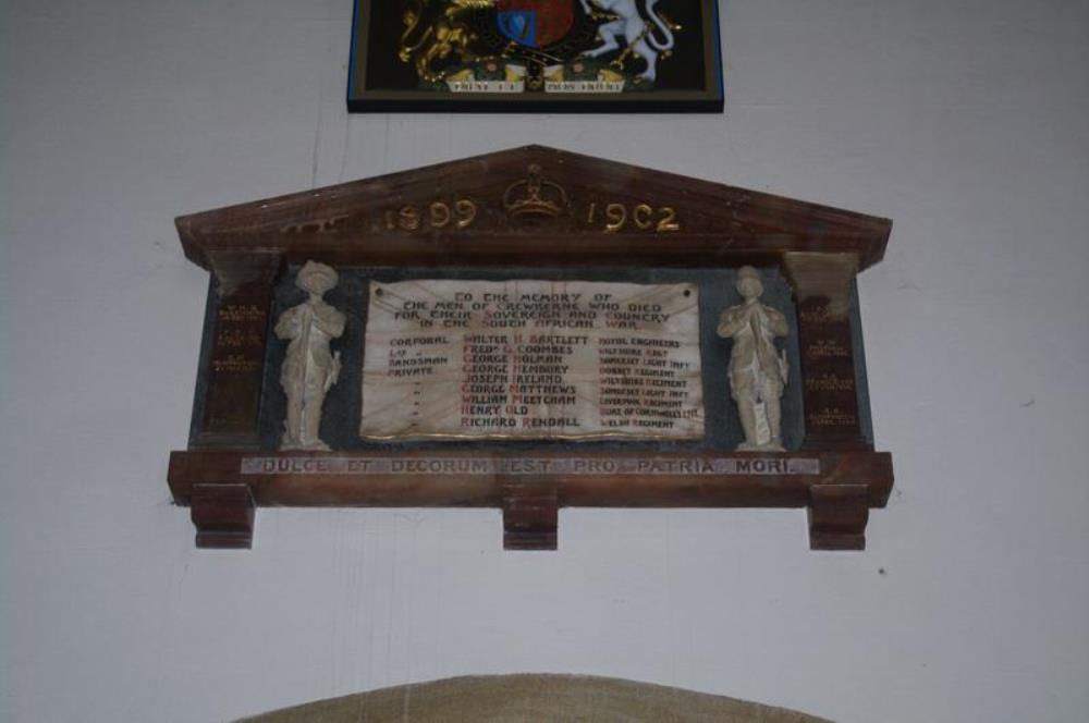 Oorlogsmonument St. Bartholmews Church Crewkerne #2