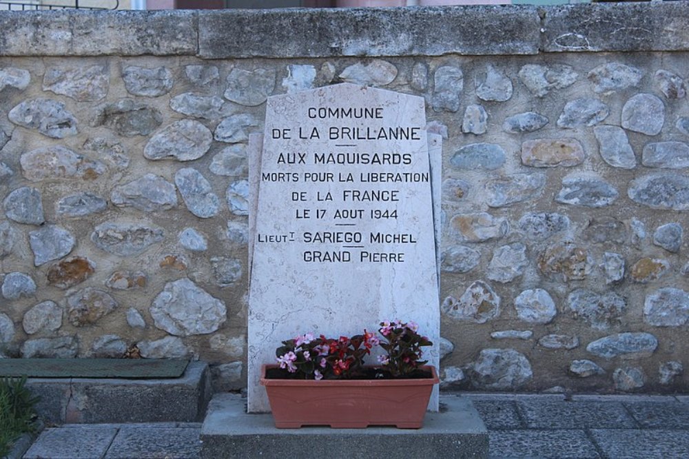 Monument Omgekomen Verzetsstrijders La Brillanne