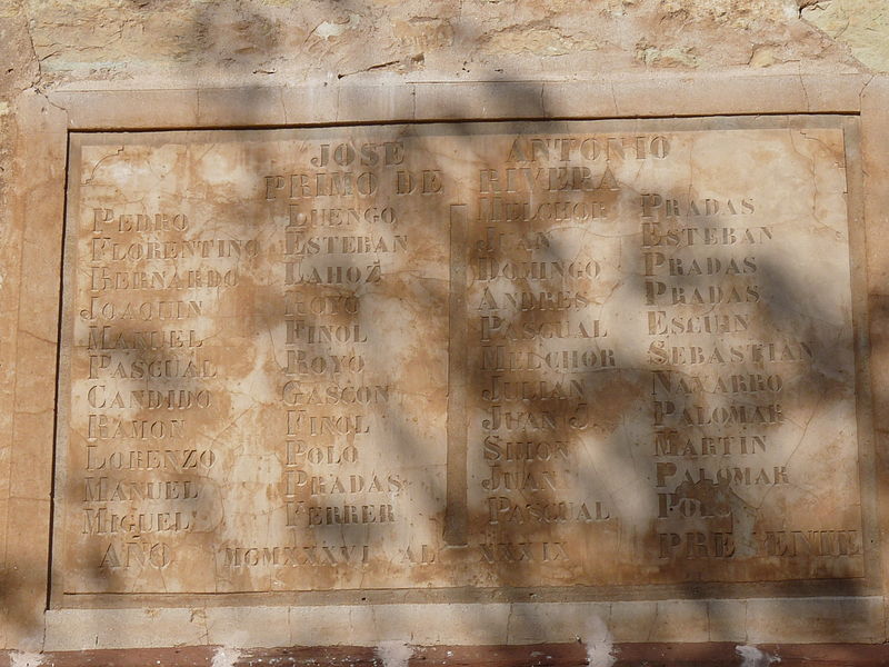 Spanish Civil War Memorial La Hoz de la Vieja