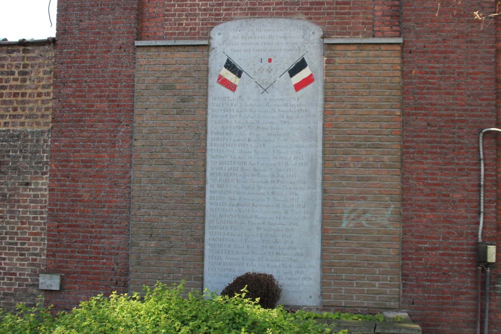 Memorial First World War Ruisbroek