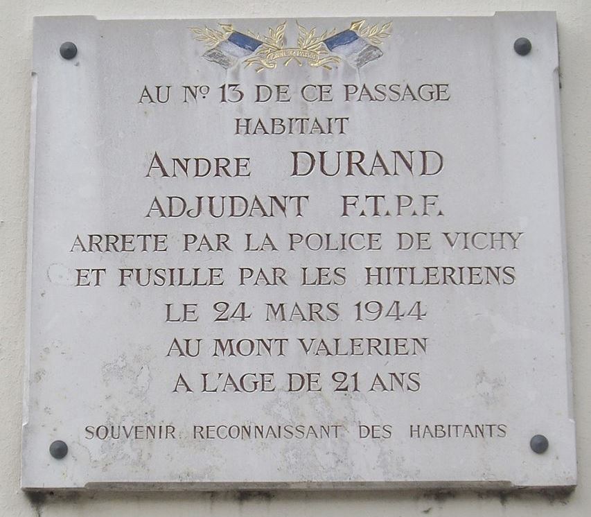 Memorial Andr Durand