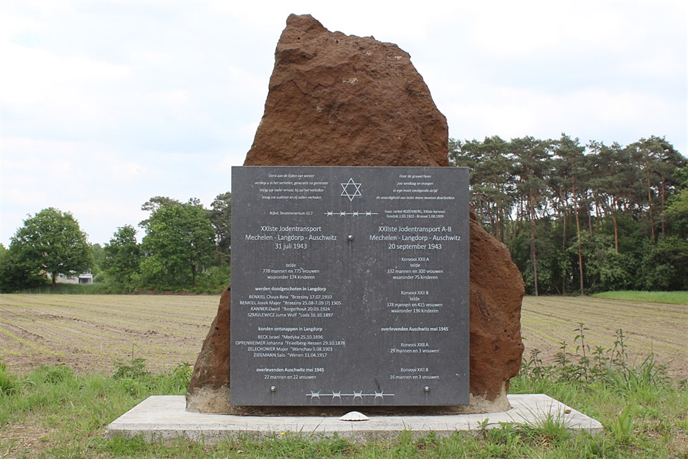 Memorial Monument XXIth And XXIIth Jew Transport Langdorp