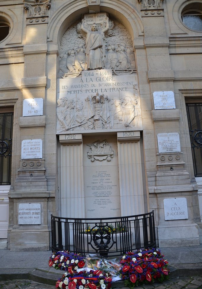 War Memorial 4th Arrondissement Paris