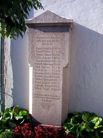 War Memorial Tauscha
