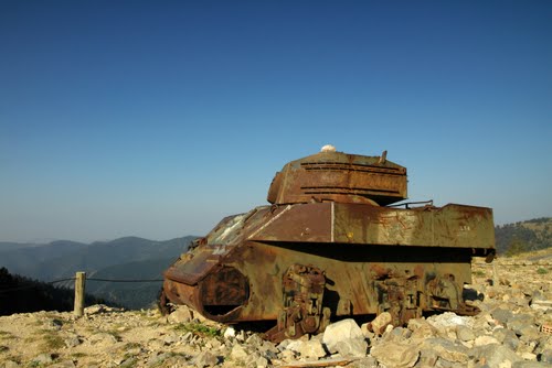 Destroyed M5A1 Light Tank