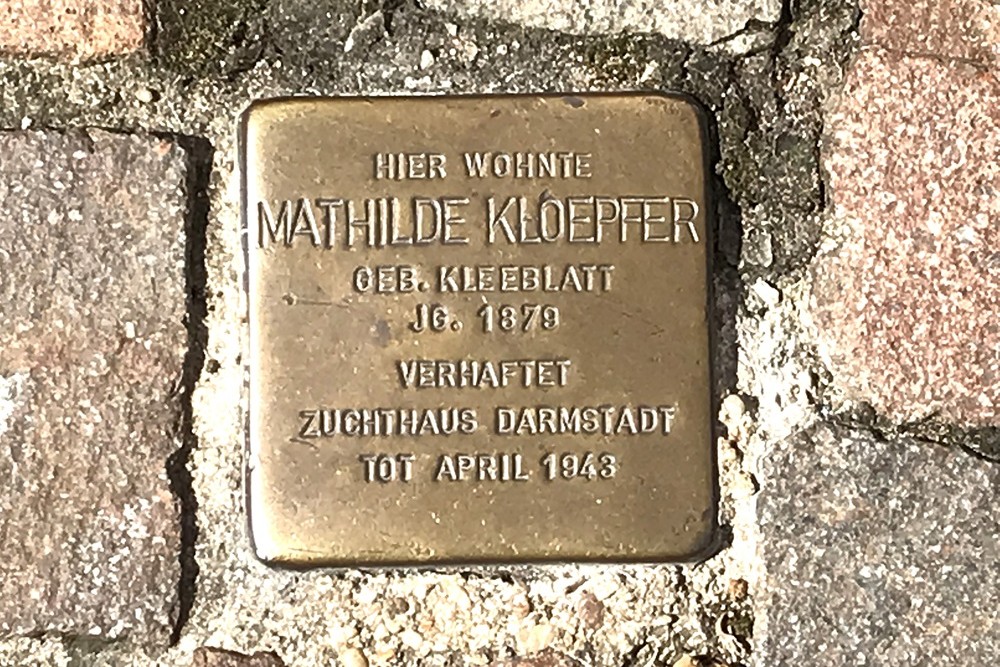 Stolperstein Kleine Maingasse 4 #1