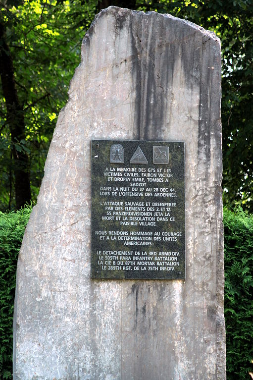 Monument Slachtoffers Strijd om Sadzot