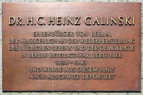 Gedenkteken Heinz Galinski