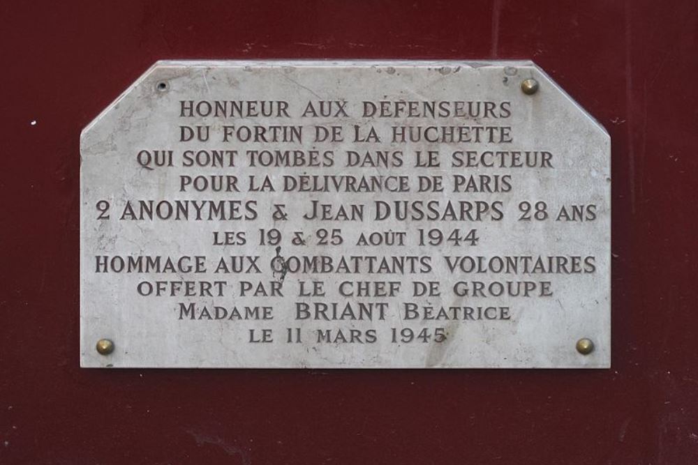 Memorial Jean Dussarps - Paris, 5e - TracesOfWar.com