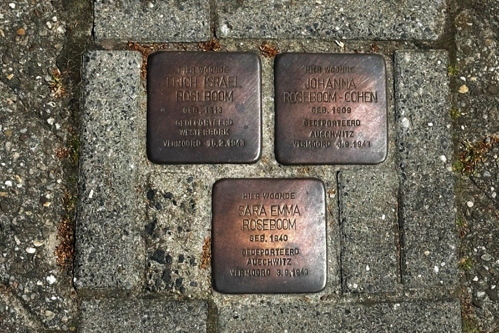 Stolpersteine Buitenweg 26 (was Sleutelstraat 8/1)