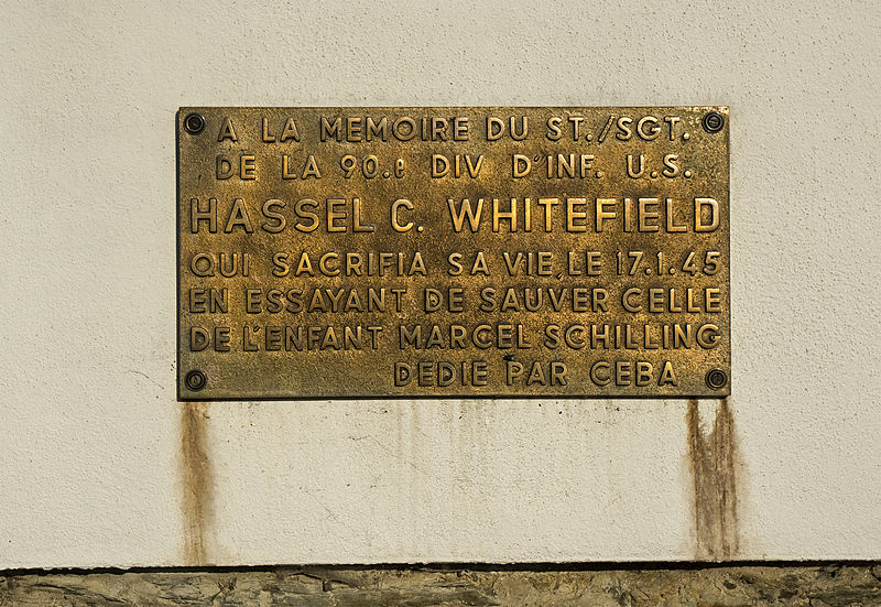 Gedenkteken Hassel C. Whitefield