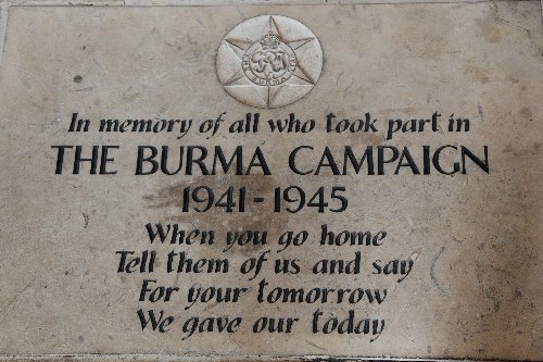 Gedenksteen Birma Campagne
