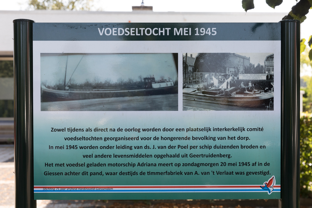 Informatiebord nr. 6 Tweede Wereldoorlog in Hardinxveld-Giessendam